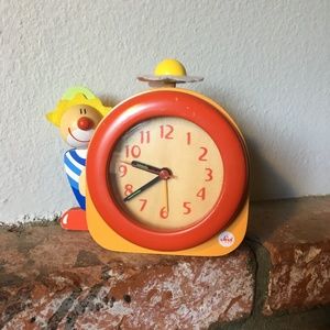 Sevi Wooden Clown Clock Alarm